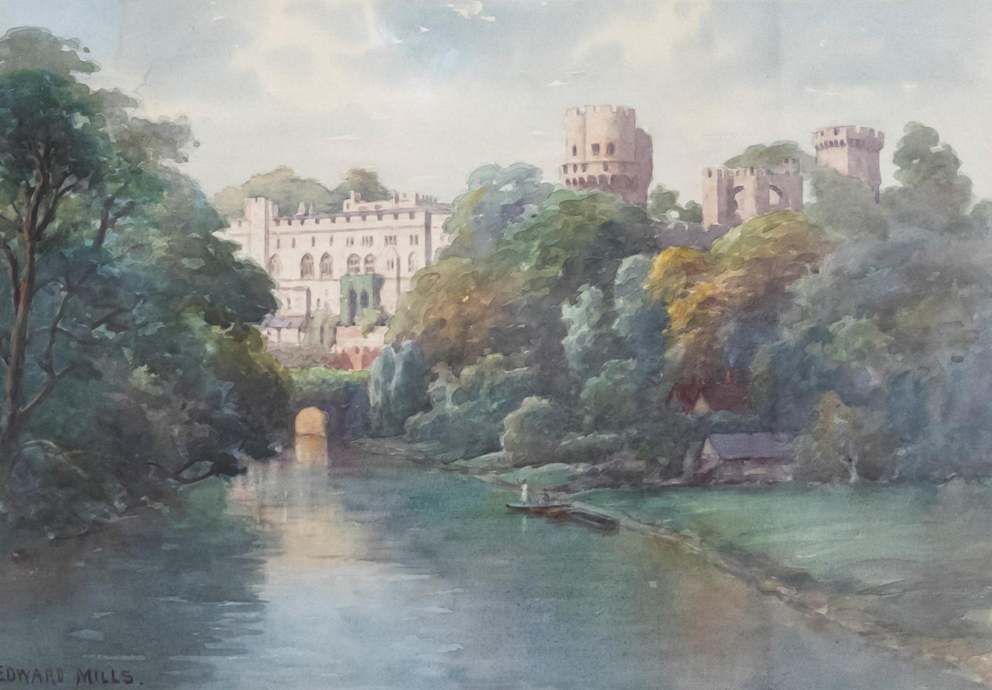 Edward Mills (fl. 1876-1918) - Early 20th Century Watercolour, Warwick Castle - Art by Unknown