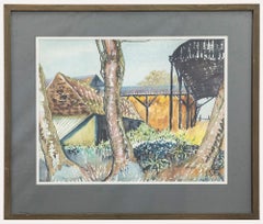 Elizabeth Rosemary Ziar (1919-2003) – Gerahmtes Aquarell, Der niederländische Scheun