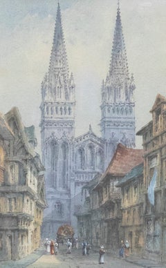 William H. Wallis - Framed Late 19th Century Watercolour, Quimper, Brittany