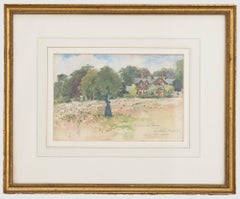 Antique Patty Townsend-Johnson (1845-1907) - Framed Watercolour, St. Cuthbert's