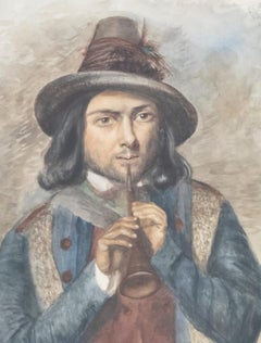 Early 20th Century Watercolour - The Minstrel