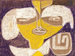 Ewart Johns (1923-2013) - 20th Century Pastel, Goddess Head