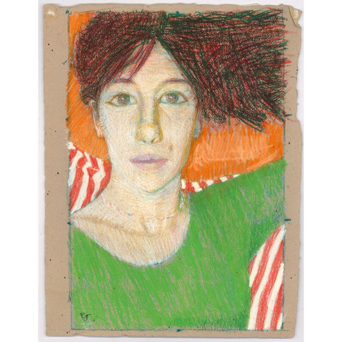 Ewart Johns (1923-2013) - c.1979 Pastel, Katrina Face For Sale 1