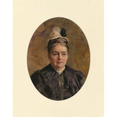 Ivan Lindhe (1875-1954) - Framed Swedish-American Watercolour, Tired Eyes