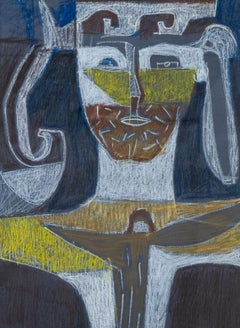 Ewart Johns (1923-2013) - 1991 Pastel, Deity