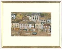 K. R. Emerson - Framed Contemporary Watercolour, Harbour Hillside