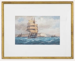 Frederick J Aldridge (1850-1933) - Framed Watercolour, Off The Needles