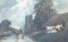 Thomas Nicholson Tyndale (1860-1930) - Watercolour, A Night Scene