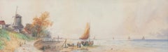 Thomas Sidney - Framed Early 20th Century Watercolour, Seascape off Dordrecht