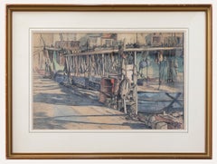 Vintage Thomas Symington Halliday (1902-1998) - Framed Watercolour, Ropes & Rigs