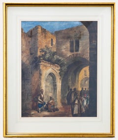 Antique J. Lepine - Framed Late 19th Century Watercolour, Ancient Quarter