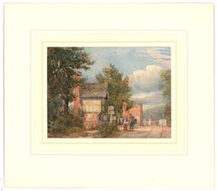 Mid 19th Century Watercolour - A Stop at the Inn