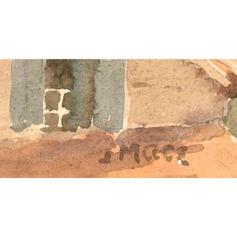 John Mace RBA (1889-1952) - Early 20th Century Watercolour, Italian Village For Sale 3