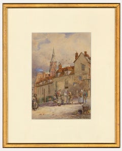 George W. Blackham (1832-1912) - Aquarell des späten 19. Jahrhunderts, kleine Schleife St.