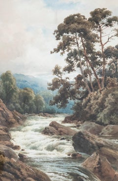 Henry Hillier Parker (1858-1930) - Framed Watercolour, Falls at Killin