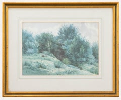 Antique Robert Winchester Fraser (1848-1906) - Framed Watercolour, Rabbits in the Wild