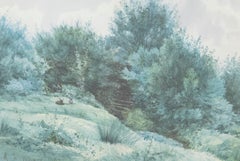 Robert Winchester Fraser (1848-1906) - Aquarelle encadrée, Lapins en liberté