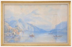 R. Bowmas - Framed Late 19th Century Watercolour, Fishing in the Foothills