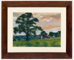 William Eden (1849-1915) - Framed Watercolour, Oak Tree on Pastoral Grounds William Eden (1849-1915) - Framed Watercolour, Oak Tree on Pastoral Grounds