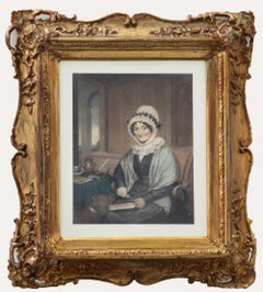 Ornately Framed Mid 19th Century Watercolour - Portrait of a Lady