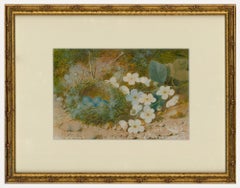 Antique William Cruikshank (1848-1922) - Watercolour, Blossom and Dunnock Eggs