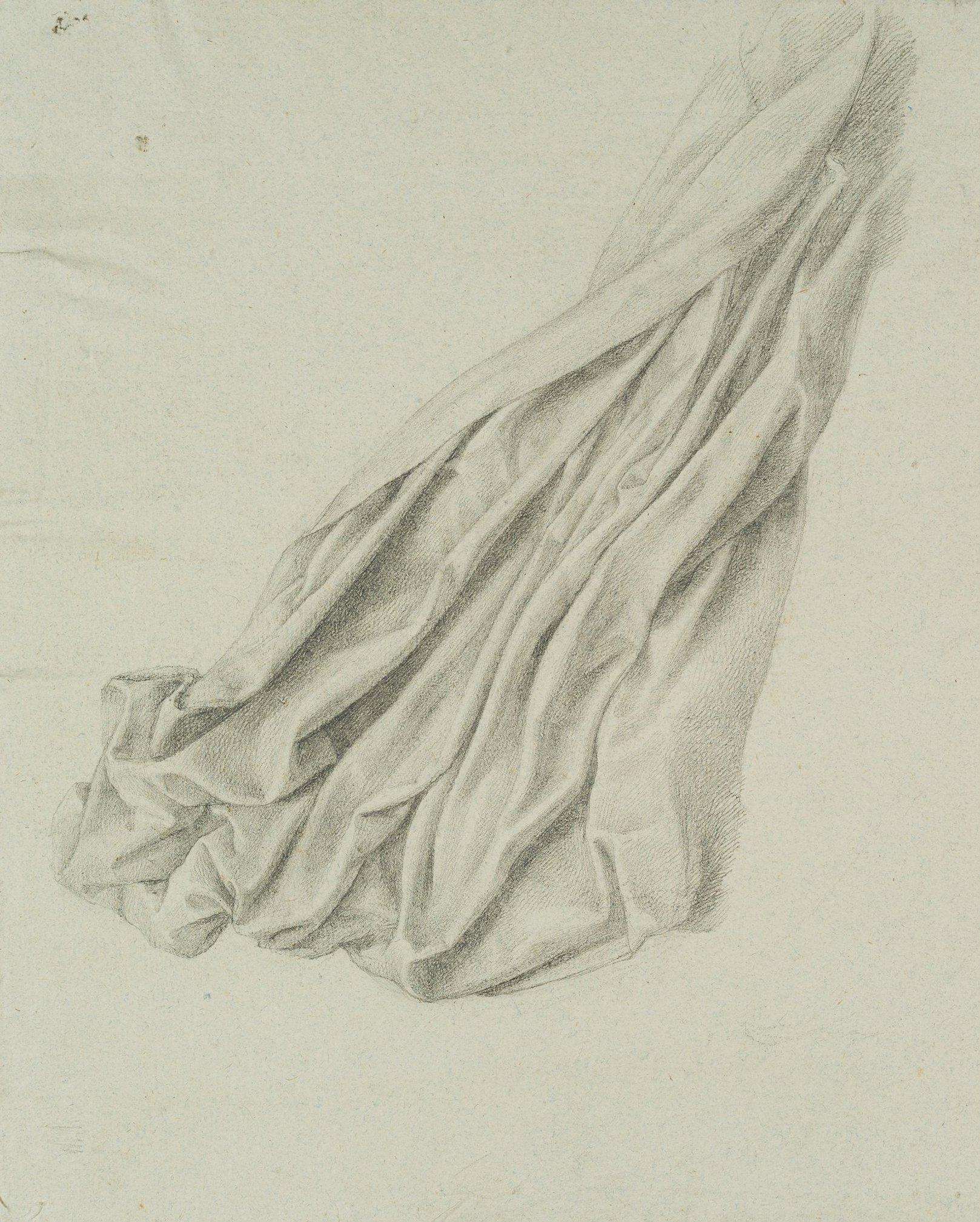 Unknown Figurative Art - Trajan Wallis (1794-1892): Robe study