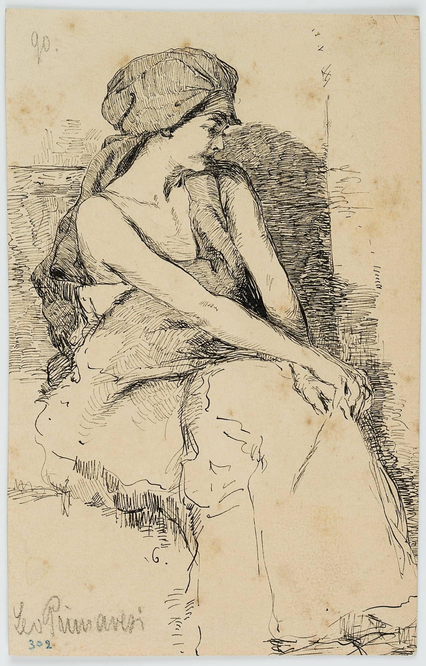 Leo Primavesi (1871 Cologne - after 1937 ): Young Neapolitan, c. 1896, Pen drawing

Technique: Pen drawing on Paper

Inscription: Signed 