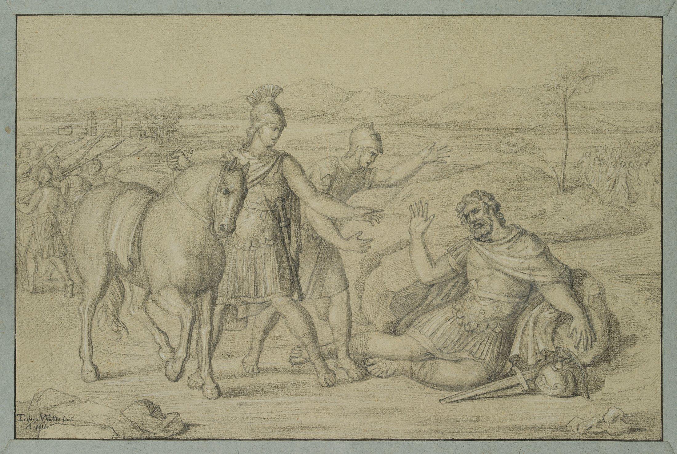 Trajan Wallis (1794-1892): Scipio refuses the rescue - Art by Unknown