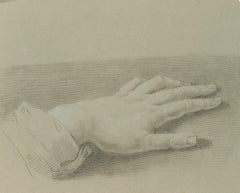 Antique Trajan Wallis (1794-1892): Study after the artist's hand