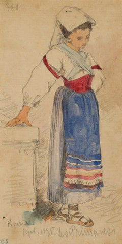 Roman woman in traditional costume