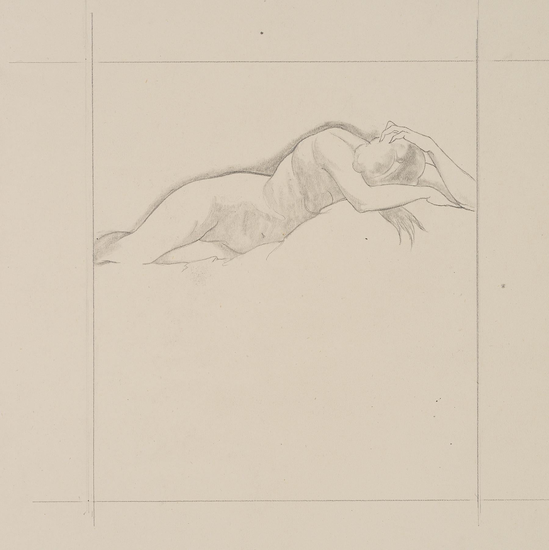 Carl August Walther Figurative Art - Sleeping I