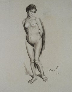 Nude study of his wife Vera