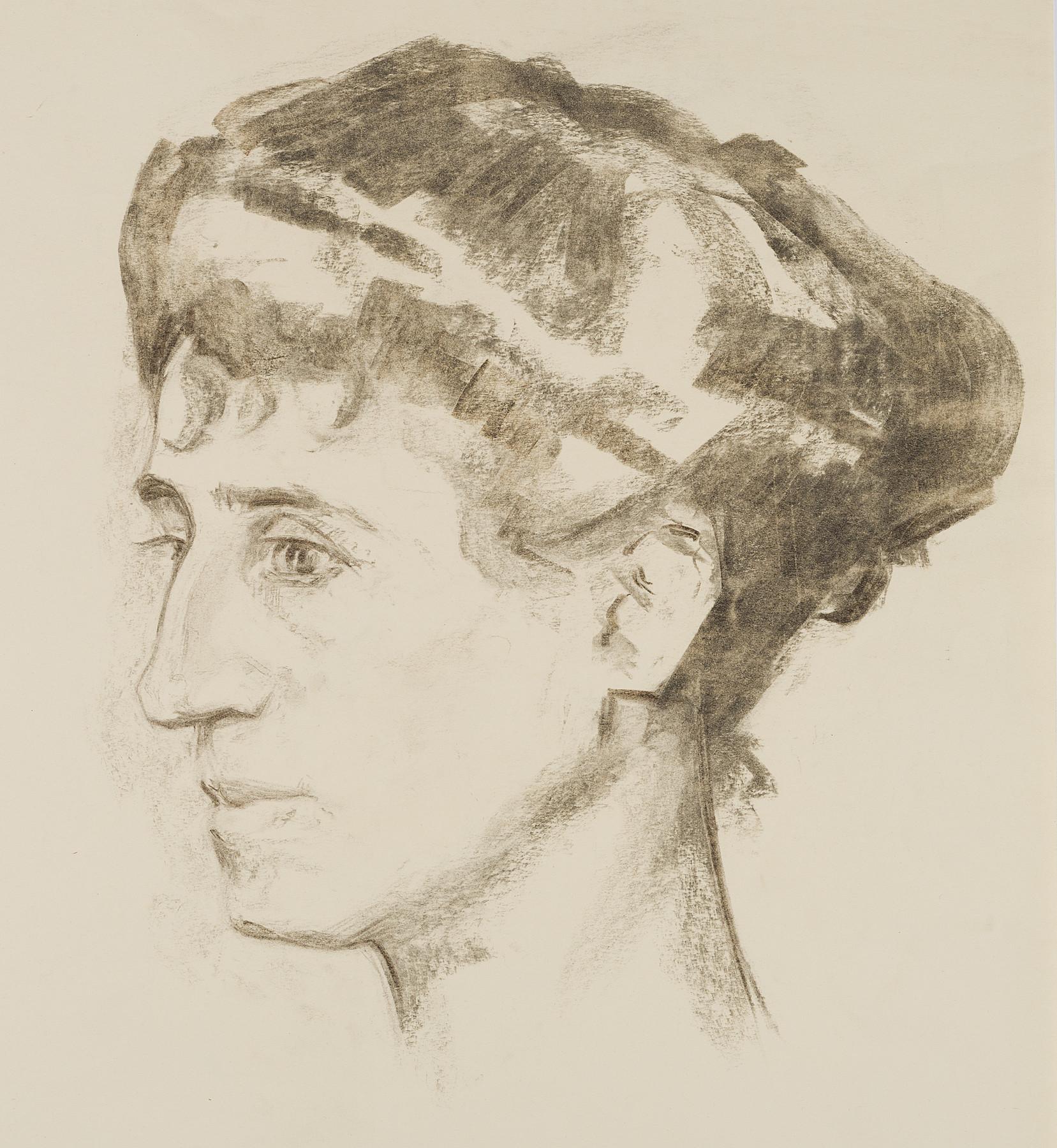 Portrait of his wife Vera
