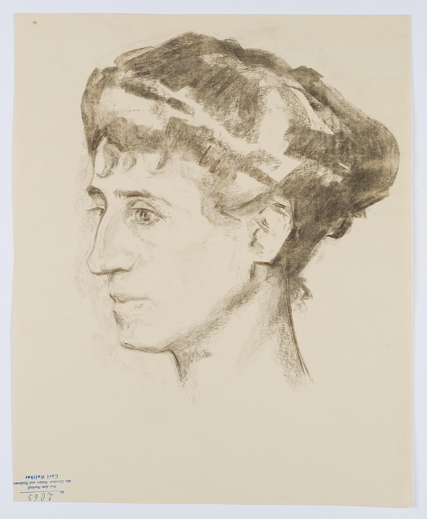 Portrait of his wife Vera - Art by Carl August Walther