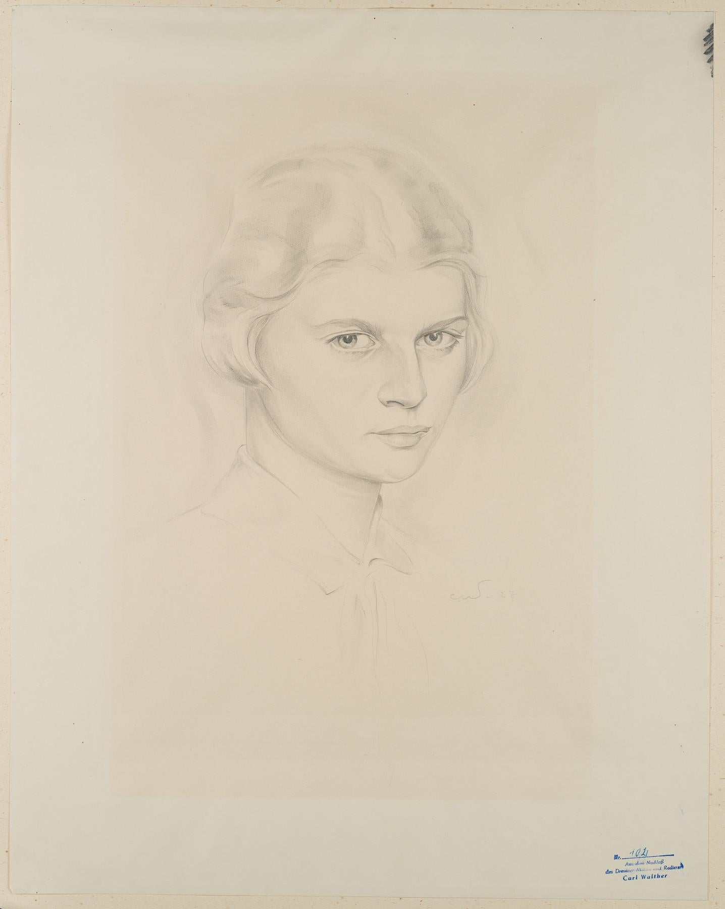 Portrait of the daughter Eva - Art by Carl August Walther
