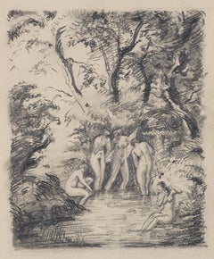 Bathers in the pond II
