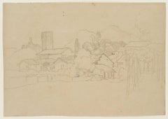 Italian landscape with village