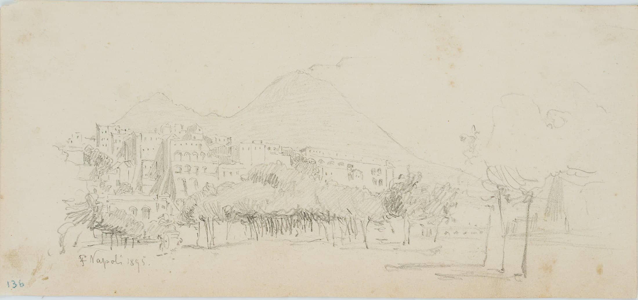 Leo Primavesi Landscape Art - Naples with a view of Vesuvius
