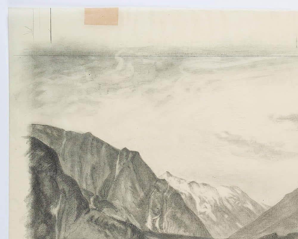 Carl August Walther (1880 Leipzig - 1956 Dresden): Landscape near Jenbach in Tyrol with snow-covered peaks, 1930, Pencil

Technique: Pencil on Transparent paper

Inscription: Monogrammed, inscribed and dated lower right, with estate stamp lower
