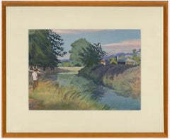 Laurence Hardy - Mid 20th Century Watercolour, Summer Evening, Bathampton