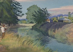 Laurence Hardy - Mid 20th Century Watercolour, Summer Evening, Bathampton