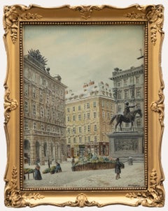 Max Neubauer (fl.1890-1920) - Framed Watercolour, Vienna Square