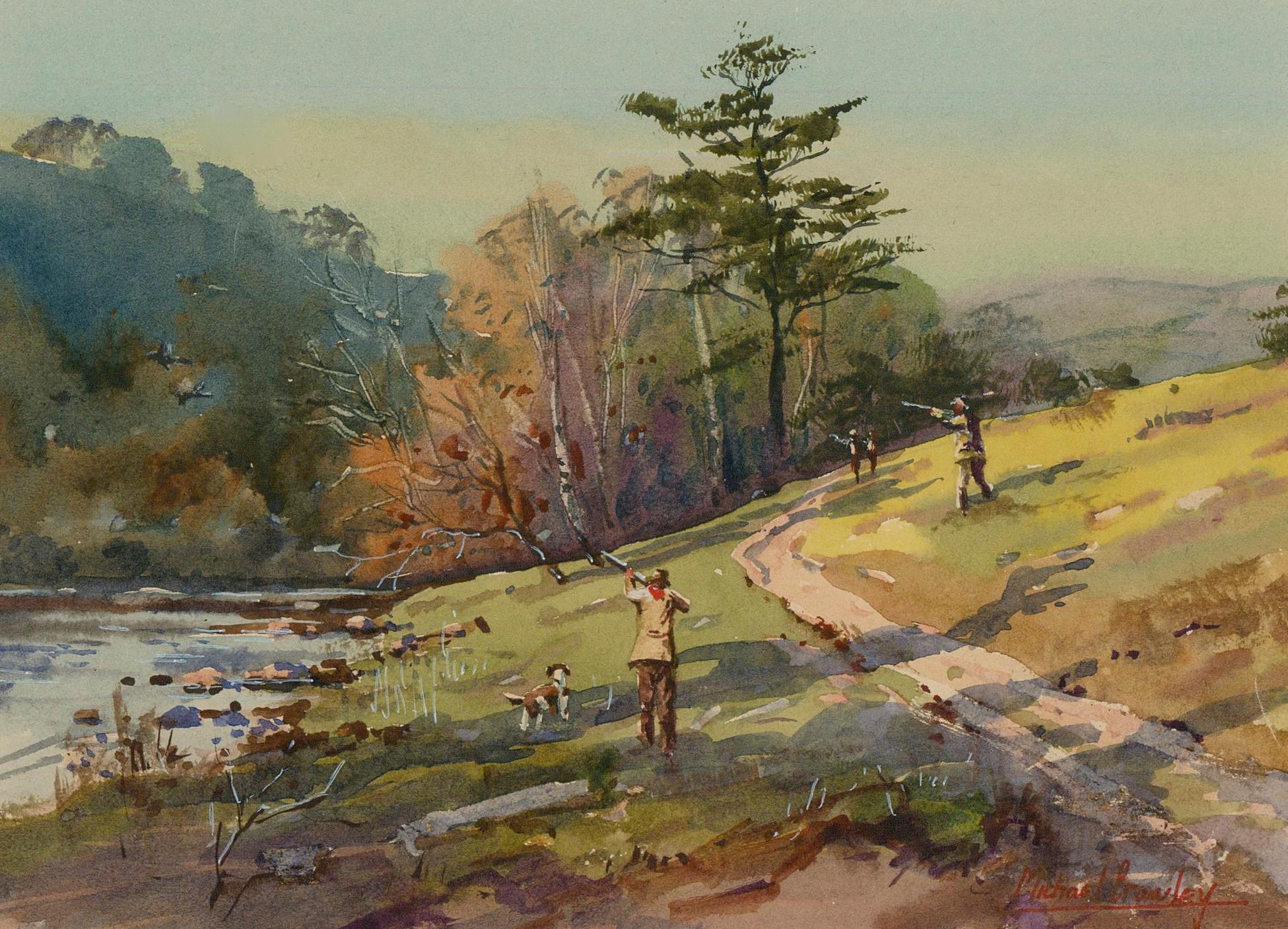 Michael Crawley - Frame 20th Century Watercolour, The Shoot, Manifold Valley - Art by Unknown