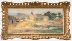 Charles Earle (1832-1893) - 1873 Watercolour, A Southdown Farm