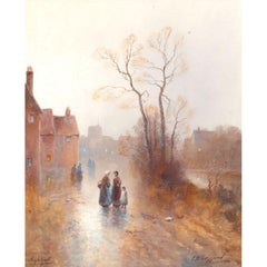 James Walter Gozzard (1862-1926) - Early 20th Century Watercolour, Nightfall