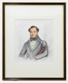 19th Century Watercolour - Portrait of a Sea Captain