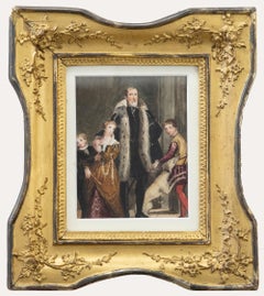 After  Giovanni Antonio Fasoli  - 19th Century Watercolour, Portrait of a Family
