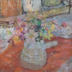 Susan Ellis - Pastello contemporaneo incorniciato, Fiori d'autunno