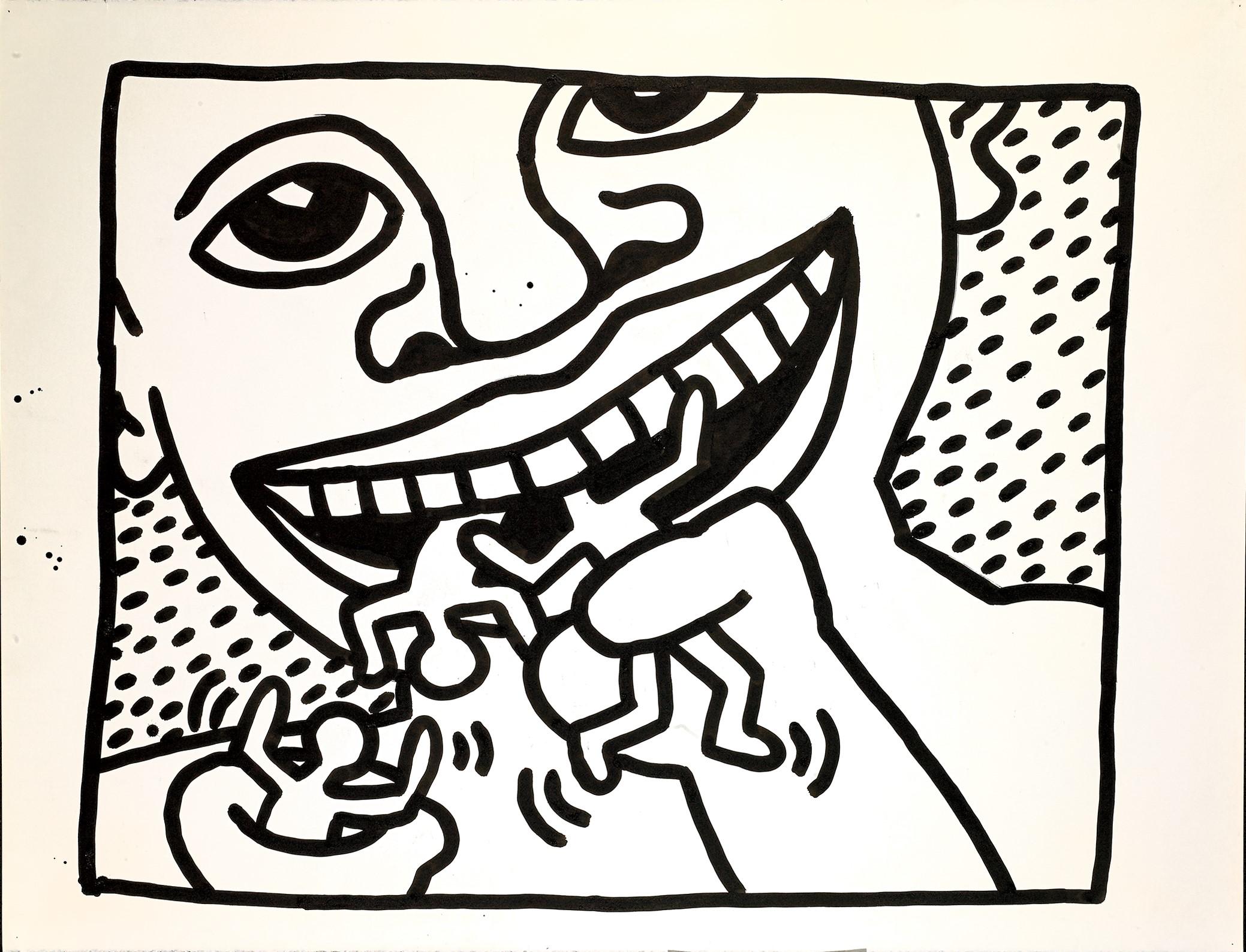 Untitled, 1982 (Cannibal) - Art by Keith Haring