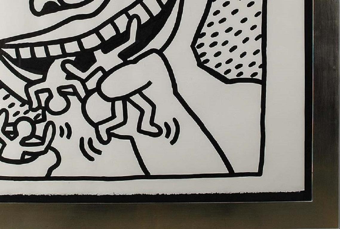 Untitled, 1982 (Cannibal) - Pop Art Art by Keith Haring